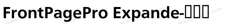 FrontPagePro Expande字体转换